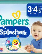 Pampers Splashers 3-4 scutec tip slip pentru înot de unică folosință 6-11 kg 12 buc