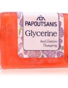 PAPOUTSANIS Glycerine Red săpun solid pentru corp 125 g