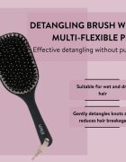 Parsa Beauty LOV.U Paddle perie de tip paletă 1 buc