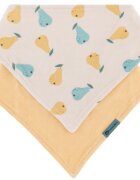 Petite&Mars Bandana Luke 3m+ bavețică Beige Pears&Intense Ochre 1 buc