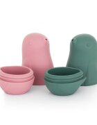 Petite&Mars Love Birds jucărie pentru apă 6 m+ Rose Green 2 buc