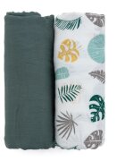 Petite&Mars Misty scutece textile Misty Green 120 x 120 cm 2 buc