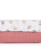 Petite&Mars Misty scutece textile Rose Rainbows 120 x 120 cm 2 buc