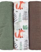 Petite&Mars Moussy scutece textile Forest Fox 68 x 68 cm 3 buc