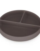 Petite&Mars Take&Match 6m+ farfurie compartimentată rotund Bitter Cocoa 1 buc