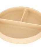 Petite&Mars Take&Match 6m+ farfurie compartimentată rotund Desert Sand 1 buc