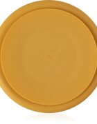 Petite&Mars Take&Match 6m+ farfurie compartimentată rotund Intense Ochre 1 buc