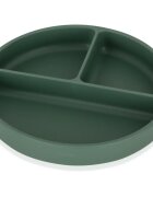 Petite&Mars Take&Match 6m+ farfurie compartimentată rotund Misty Green 1 buc
