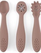 Petite&Mars Take&Match 6m+ linguriță pentru copii Velvet Latte 3 buc