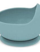 Petite&Mars Take&Match Silicone Bowl castron cu ventuză Frosted Sky 6m+ 1 buc