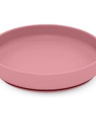 Petite&Mars Take&Match Silicone Plate farfurie cu ventuză Dusty Rose 6 m+ 1 buc