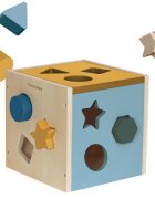 Petite&Mars Wood of Mars Gravity jucărie interactivă cu piese care se pot insera din lemn 12m+ Cosmic Blue 1 buc