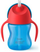 Philips Avent Bendy Straw SCF796/01 9m+ ceasca cu pai flexibil Blue 200 ml