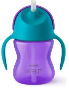 Philips Avent Bendy Straw SCF796/02 9m+ ceasca cu pai flexibil Purple 1 buc