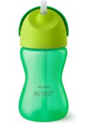 Philips Avent Bendy Straw SCF798/01 12m+ ceasca cu pai flexibil Green 300 ml