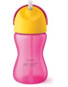 Philips Avent Bendy Straw SCF798/02 12m+ ceasca cu pai flexibil Pink 1 buc