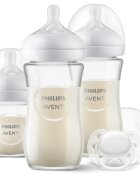 Philips Avent Natural Response Glass Set SCD878/11 set cadou pentru bebeluși