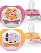 Philips Avent Ultra Air SCF080/27 6-18 m suzetă Girl 2 buc