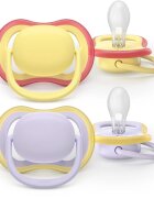 Philips Avent Ultra Air SCF087/03 0-6m suzetă Girl 2 buc