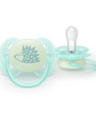 Philips Avent Ultrasoft Night SCF094/01 0-6m suzetă Neutral 2 buc