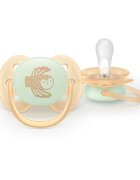 Philips Avent Ultrasoft Night SCF094/02 0-6m suzetă Neutral 2 buc