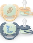 Philips Avent Ultrasoft Night SCF094/03 6-18m suzetă Neutral 2 buc