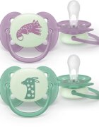 Philips Avent Ultrasoft Night SCF094/04 6-18m suzetă Neutral 2 buc