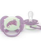 Philips Avent Ultrasoft Night SCF094/04 6-18m suzetă Neutral 2 buc