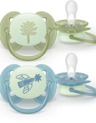 Philips Avent Ultrasoft Night SCF094/05 18+m suzetă Neutral 2 buc
