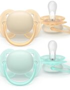Philips Avent Ultrasoft SCF091/40 0-6 m suzetă Neutral 2 buc