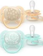 Philips Avent Ultrasoft SCF091/41 0-6 m suzetă Neutral 2 buc