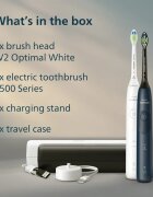 Philips Sonicare 5500 HX7119/01 Sonic Electric periuță de dinți 2 setari Blue&White 2 buc