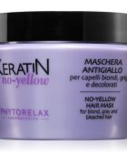 Phytorelax Laboratories Keratin No-Yellow mască împotriva tonurilor galbene pentru părul blond şi gri 250 ml