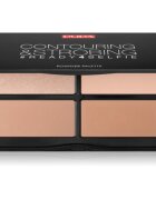 PUPA Milano #READY4SELFIE Contouring & Strobing Patela pentru conturul fetei cu efect de iluminare culoare 002 Medium Skin 175 g