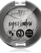 puroBIO Cosmetics Compact Eyeshadows fard ochi culoare 23 Silver 25 g
