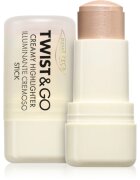 puroBIO Cosmetics Twist&Go crema de strălucire stick culoare 01 Sparkling Wine 5 g
