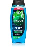 Radox Mineral Therapy Gel de duș pentru bărbați maxi Mint & Sea Salt 450 ml