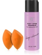 Real Techniques Brush Sponge + Cleasing Gel set faciale