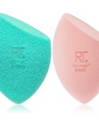 Real Techniques Miracle Mattifying Sponge Duo aplicator spumă asupra machiajului 2 buc
