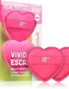 Real Techniques Vivid Escape All About that Base Puff Set burete pentru machiaj 2 buc