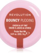 Revolution Bouncy Pudding Lip & Cheek fard multifuncțional pentru buze și obraz culoare Peach Veil 6 g