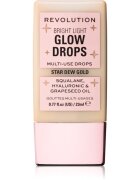 Revolution Bright Light Glow Drops iluminator lichid culoare Golden Star Dew 23 ml