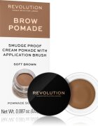 Revolution Brow Pomade pomadă pentru sprâncene culoare Soft Brown 2.5 g