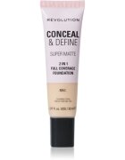 Revolution Conceal & Define machiaj cu efect matifiant culoare F2NC 23 ml