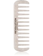Revolution Haircare Natural Curl Wide Tooth Comb pieptene de păr pentru par ondulat si cret culoare White 1 buc