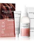 Revolution Haircare Plex Bond Restore Kit set pentru a evidentia culoarea parului culoare Chestnut Brown 1 buc