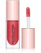 Revolution Pout Bomb luciu de buze pentru un volum suplimentar lucios culoare Peachy 4.6 ml