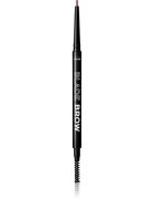 Revolution Relove Blade Brow creion pentru sprancene cu pensula culoare Brown 01 g