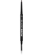 Revolution Relove Blade Brow creion pentru sprancene cu pensula culoare Granite 0.1 g