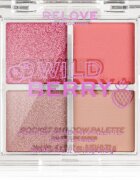 Revolution Relove Pocket Palette paletă cu farduri de ochi culoare Wild Berry 4x0.72 g